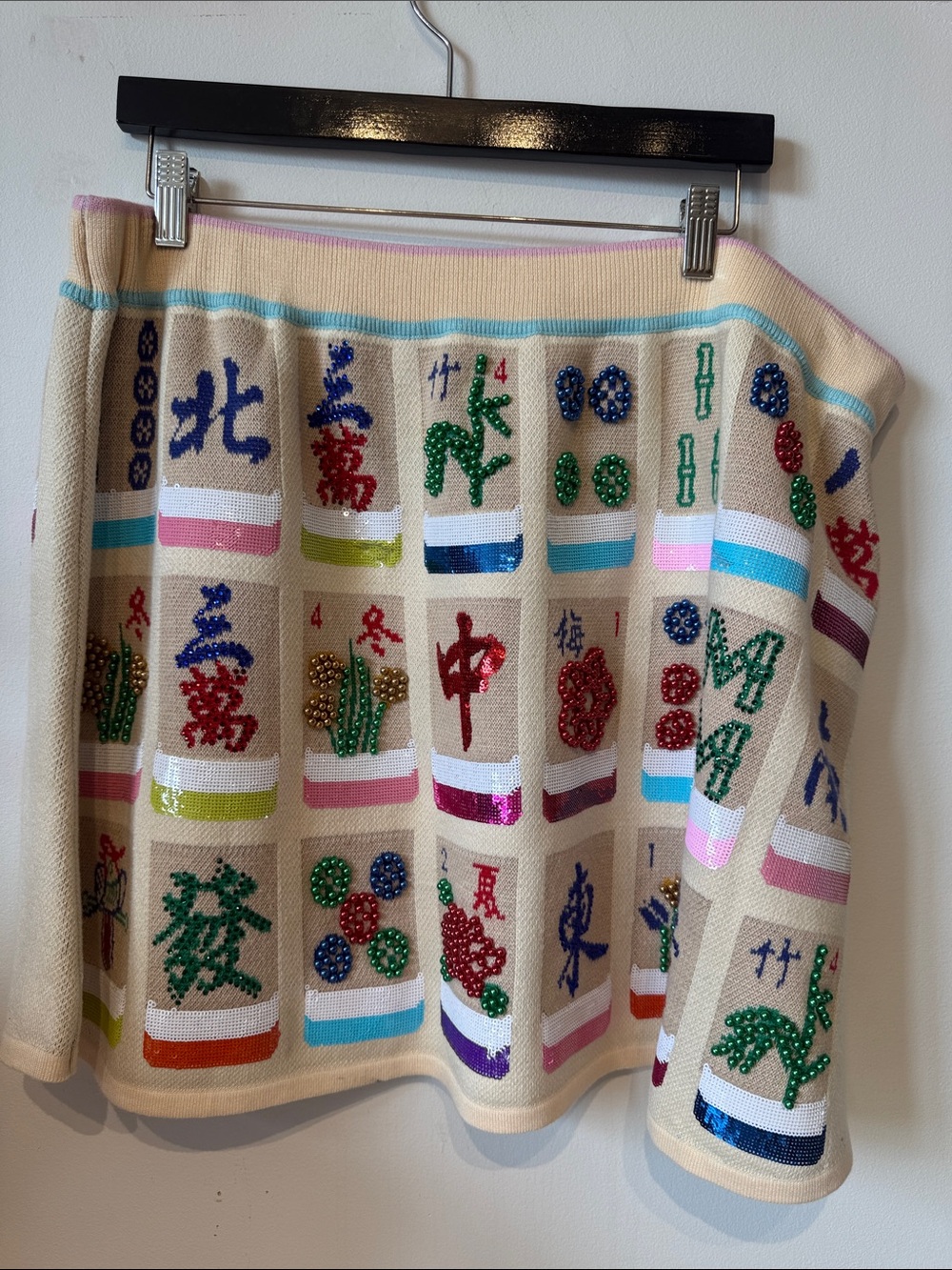 Queen of sparkles mahjong skirt size Xlarge NWT